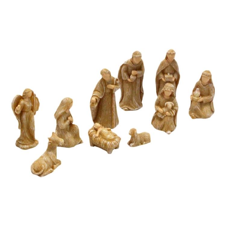 10pcs Christmas Manger Decoration Set Miniatures Religious Ornament Church Gift 1