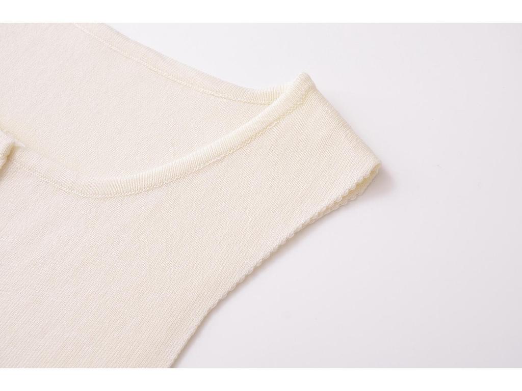 Europäischer & Amerikanischer Stil Damen Gold Doppelreihige Strickweste