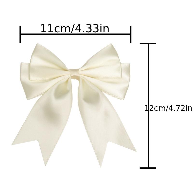 16pcs Satin Bow Christmas Tree Ornaments, Exquisite Finished Bows, Suitable for Christmas Decor, Gift Boxes, Bouquet Wrapping