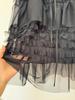 Fluffy European Layered A-line Midi Skirt: Fashionable & Versatile for Commuting