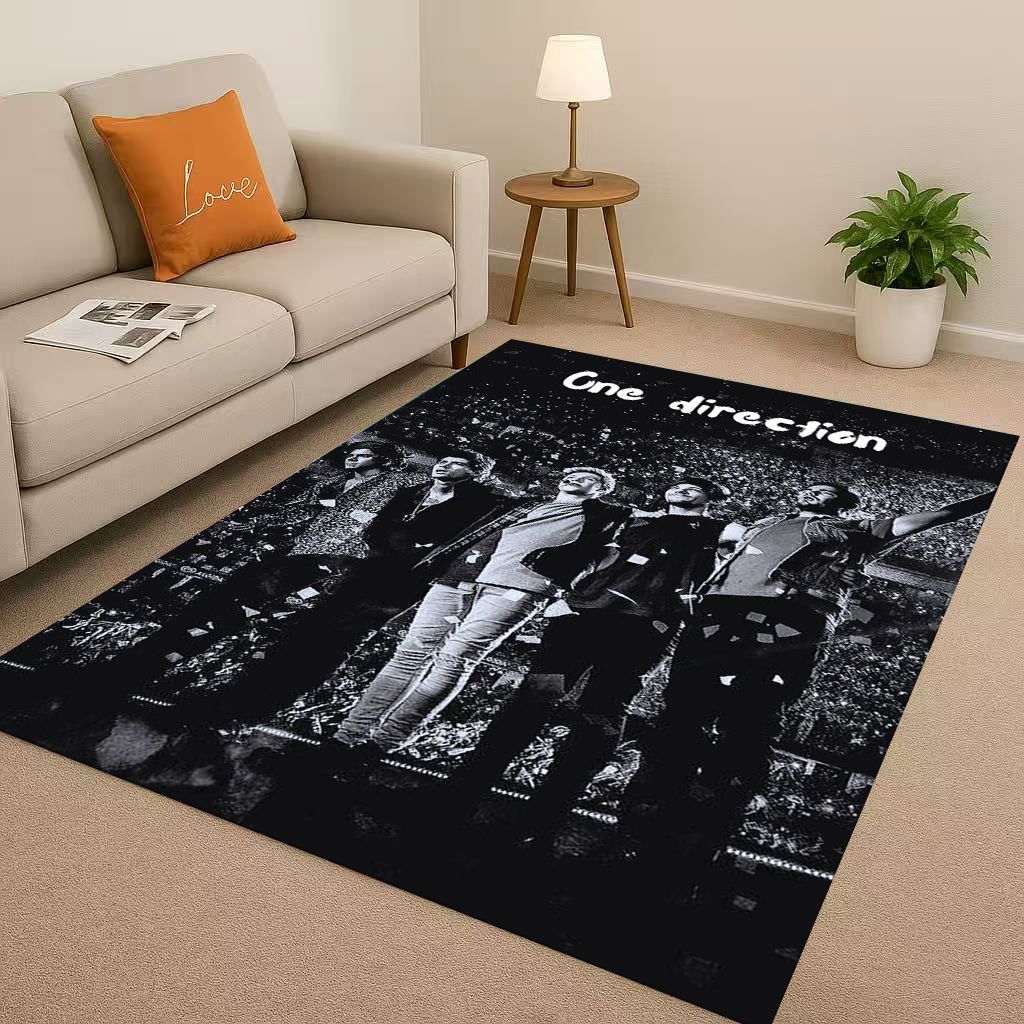 27 Stil Neu One D-Direction Sänger Star Wohnzimmer Rutschfester Bereichsteppich Teppich für Schlafzimmer Spielzimmer Sofa, Leicht zu reinigende Haustürmatte