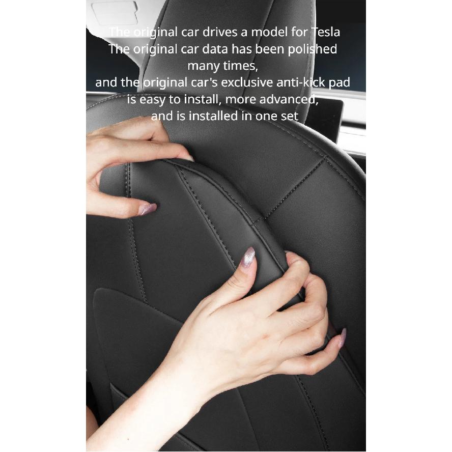 Anti Kick Pad Protector Seat Back for Tesla Model 3 Model Y Mat Child Anti Dirty Interior Accessories Trim Decoration 2021-2024