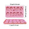 Silicone Mold For Diy Birthday Number Candle Making Rose Cake Decor Mold Reusable Non-Stick Chocolate Candles Baking Supplies