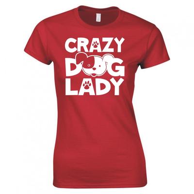 Crazy Dog Lady Ladies Skinny Fit TShirt