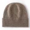 Women Knitted Hat Winter New 100% Pure Cashmere  Headgears Soft Warm Hats Lady Fashion Casual Thicken Cap Quality Cashmere Cap