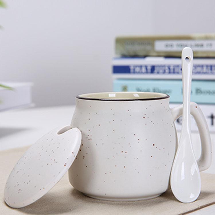 

Creative zakka ceramic mug Japanese ceramic mug color glaze mug cartoon coffee mug set 301-400ml