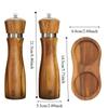 2pcs Manual Salt and Pepper Mill Ceramic Core Pepper Bottle Seasoning Tool Pepper Grinder  Cooking