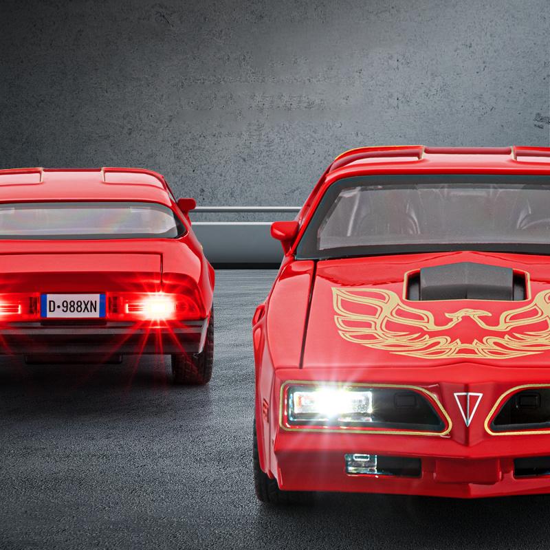 NEU 1/32 Pontiac Firebird Legierung Muscle Car Modell Sound und Licht Rückzug Kinder Spielzeug Sammlerstücke Geburtstagsgeschenk