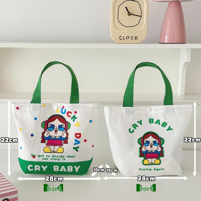 Adorable Kitty Canvas Tote Bag - Perfect for Students and Women