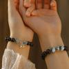 H2H3 Obsidian Silver Lucky Bracelet Set Couple Bracelet Friendship Item