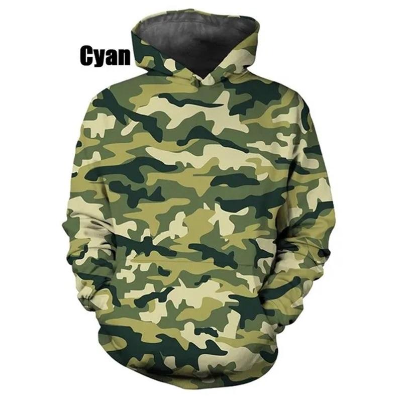 Felpe con Cappuccio da Uomo Camouflage per Esterno Traspiranti Casual Felpe Cuciture Colorate Uomo Stile Americano Primavera Estate Felpe da Allenamento