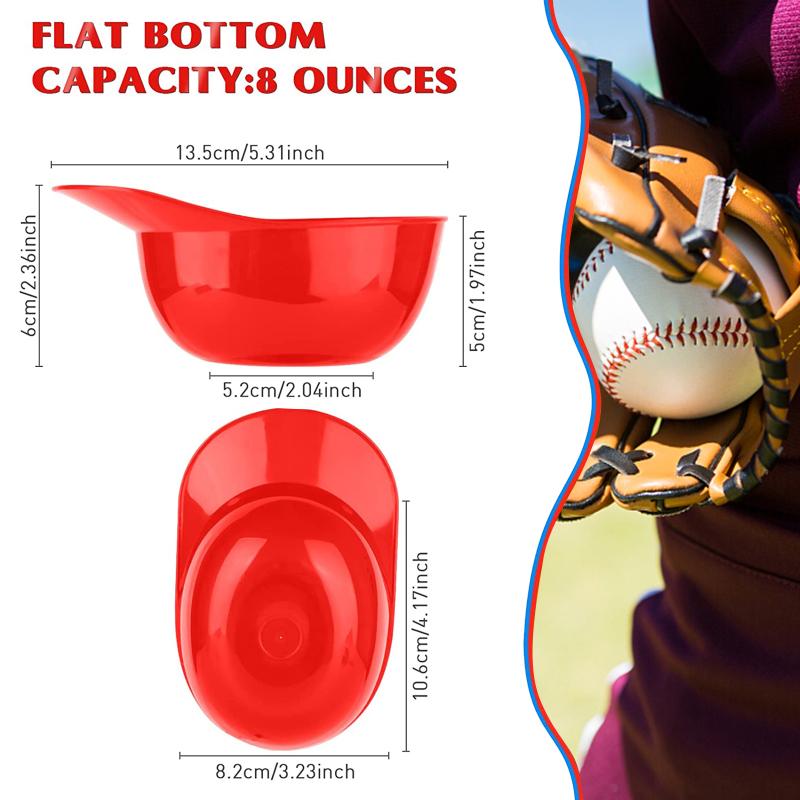 Ice Cream Bowl Set Baseball Cap Shape Colorful Reusable Multipurpose Mini Dessert Bowls Party