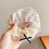 Korean Style Spring/Summer Floral Intestine Hair Scrunchie for Women – Elegant Ponytail Tie and Mori Girl Accessory.