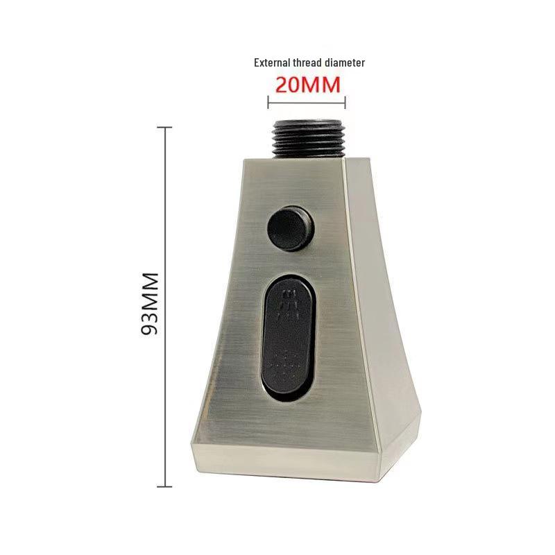 Precision Kitchen Sink Pull-Out Faucet Replacement: Anti-Splash Retractable Shower Nozzle