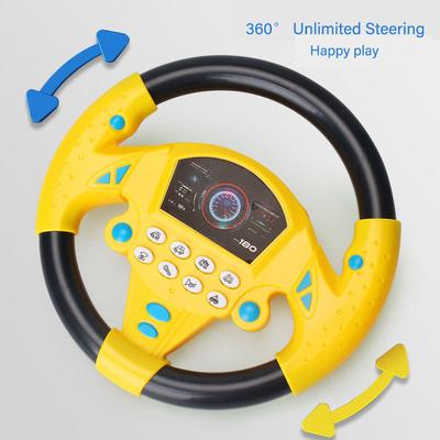 Interactive Children's Steering Wheel Toy with Light Realistic Driving Sounds for Early Learning Educational Toys for Toddlers