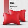 Car Seat Headrest Neck Cushion Pillow Leather Neck Supportor for All Car