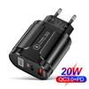 PD20W Fast Charger 5V4A with Type-C Adapter - EU/US/UK Standard