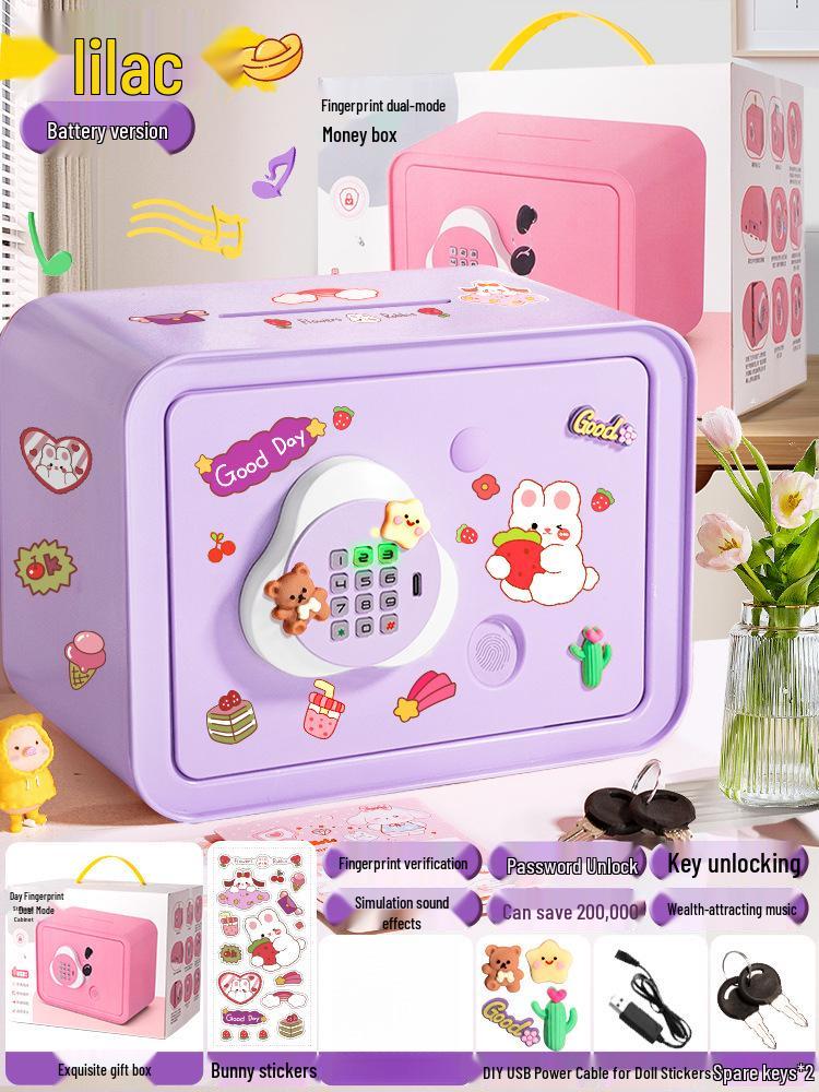 Smart Fingerprint Piggy Bank: Unlock with a Touch - Perfect Birthday Gift for Kids