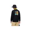 Anta Outdoor Series Printed Letter Crew Neck Pullover Sweatshirt Men Sweatshirt Basic-Black 152416706-3
