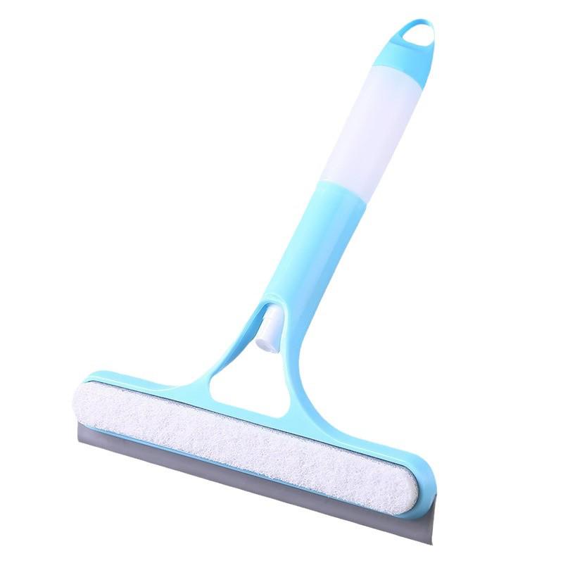 Multi-Function Double-Sided Glass Cleaning Scraper and Liquid-Filled Brush