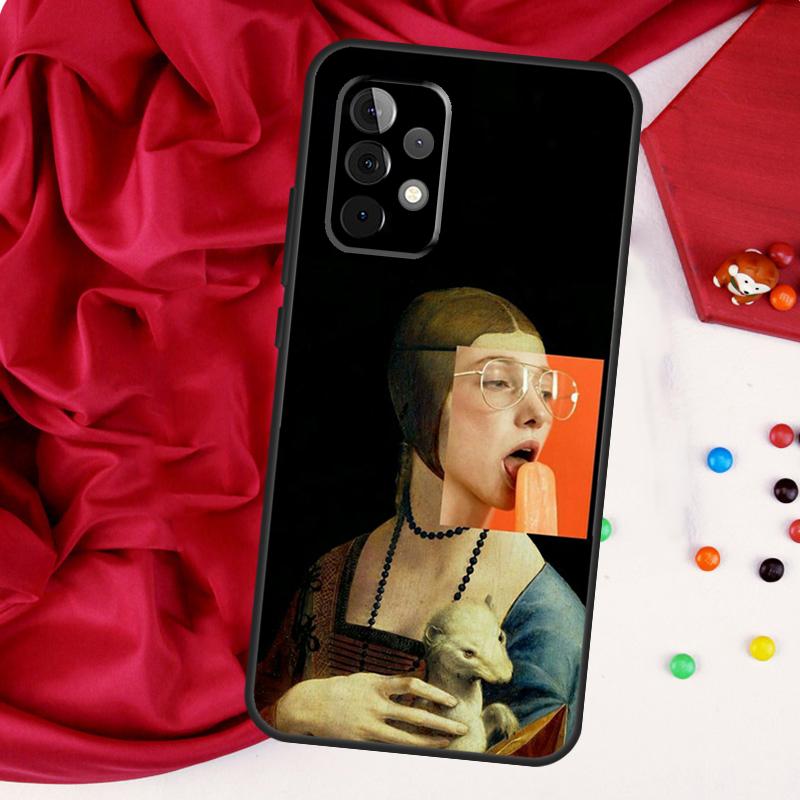 Famous Aesthetic Statue For Samsung Galaxy A56 A36 A26 A16 A05 A06 A22 A32 A52 A54 A34 A14 A55 A15 A53 A33 A35 Case