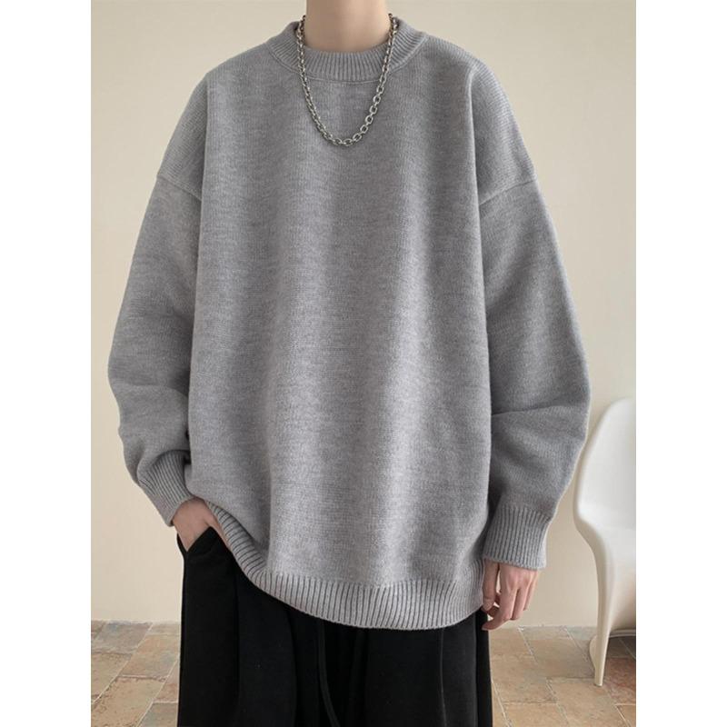 Autumn Winter Thickened Sweaters for Men Korean Style Trendy Loose Japanese Winter Hong Kong Style Pullovers