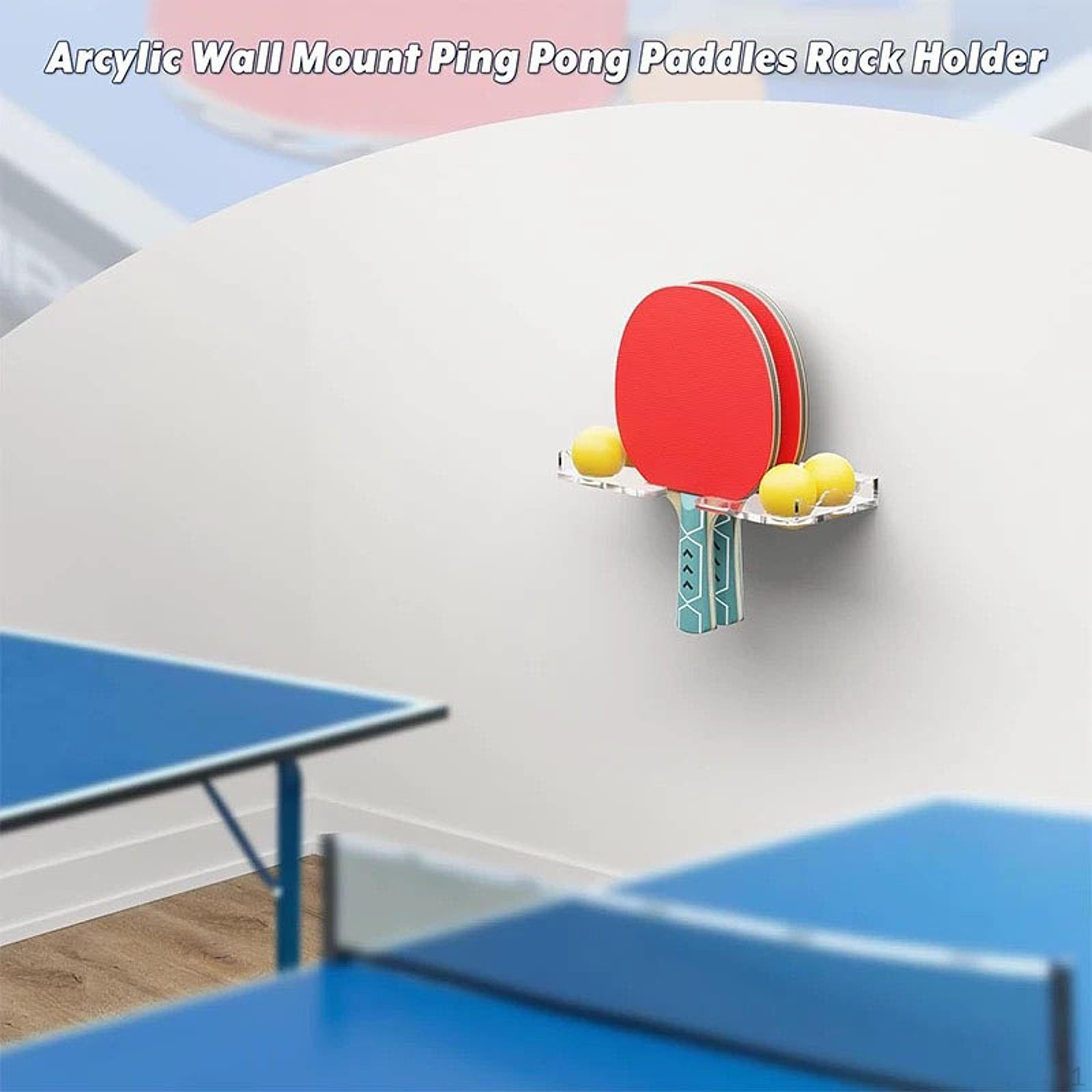 

Настенный держатель для ракеток для пинг-понга, прозрачный дисплей для ракеток для настольного тенниса, аксессуары для гаража