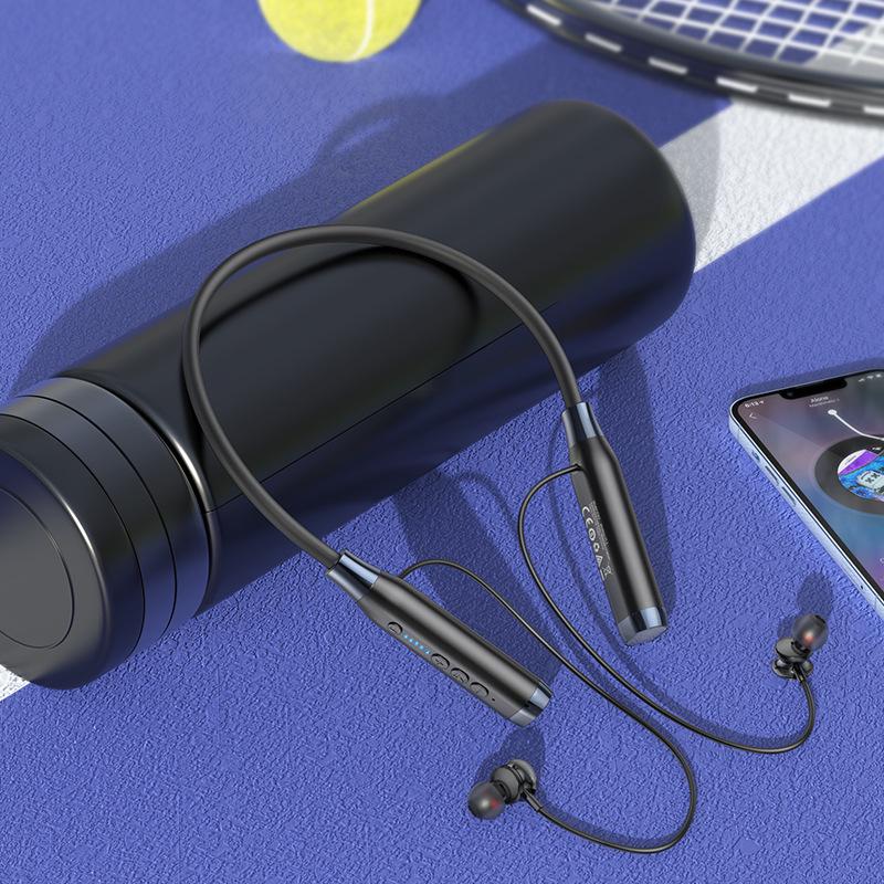 ES62 Neck-Hanging Wireless Sports Bluetooth Headset with Long Battery Life - Ideal for Music, Calls, and E-sports.