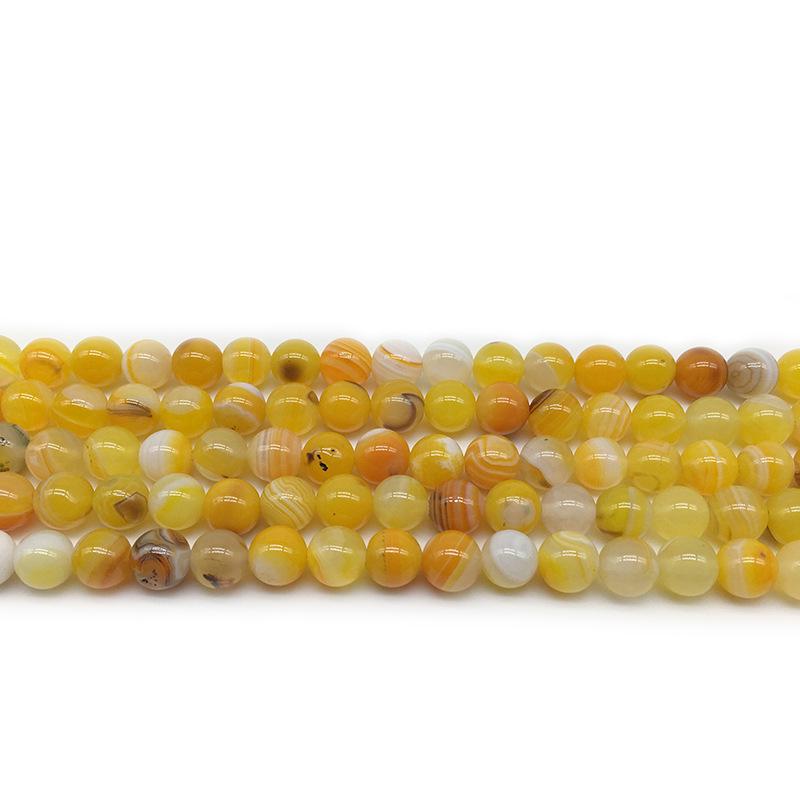 Blue Agate Starry Sky Chalcedony Beads for DIY Handmade Round Earrings