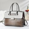 New High Appearance Level Crocodile Splicing Handbag Advanced Sense Large Capacity Single Shoulder Bag All Cross-body Bag Women