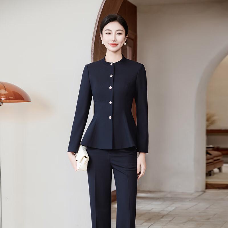 Women's Round Neck Professional Suit Set