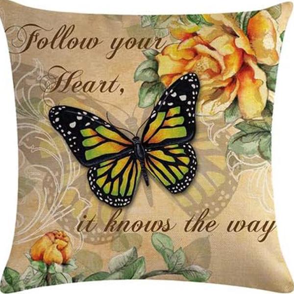 American Retro Printed Linen Pillowcase Living Room Sofa Office Pillow Car Cushion Cover