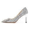Fashion Ladies 2024 Summer New Sexy Pointed Luxury Rhinestone Brand Design Women's Shoes Elegant Banquet Party Dress Women's High Heels
