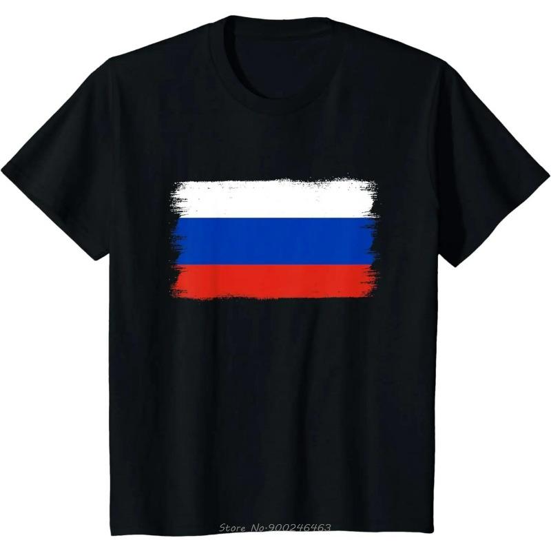 Russian National Emblem T-shirt For Men Animal Brown Bear Print T Shirts Short Sleeve Tee Casual Oversized Men's Clothing Tops