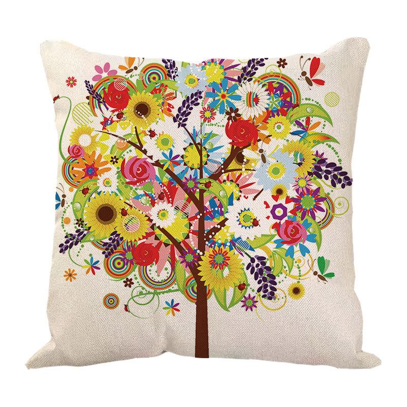 Money Tree Pillow Pillow Case Home Ornament Supplies Nordic Tree Flower Pillow Case Design Sofa Cushion Cushion Cover