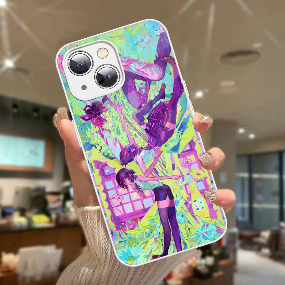 Anime C-Chainsaw Man Tempered Glass For Iphone 14 13 12 11 Pro Mini XS MAX 14Plus X XS XR Cover