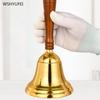 1pc Hand Shaking Copper Bell Meeting Reminder Bell Restaurant Serving School Activity Bell Temple Supplies Christmas Decorations