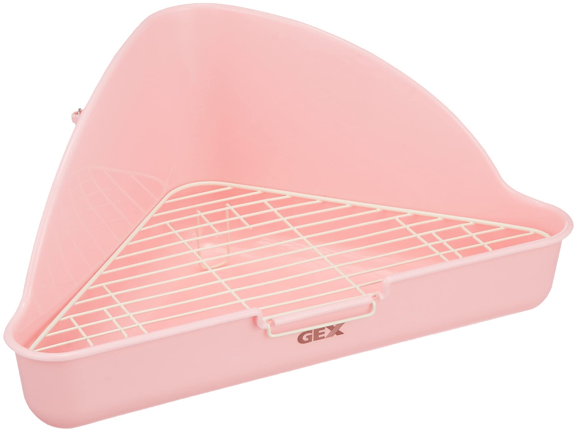 

GEX Triangular Rabbit Toilet Set, Baby Pink, with Sample [for Rabbits]