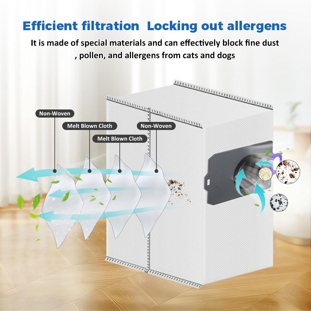 Dust Bags Fit For Narwal Flow /Freo Z Ultra /Freo Z10/Z10 Ultra /J5X Sweeping Robot Vacuum Cleaner Dust Bags Accessories Parts