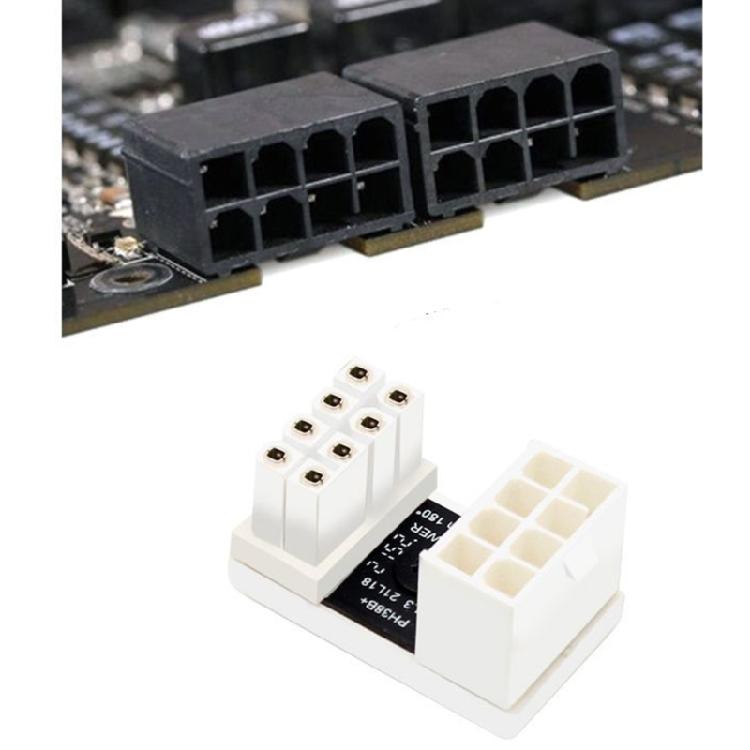 Adaptateur Coude ATX pour Connecteur d'Alimentation GPU Head PCI-E 6 broches 8 broches Demi-tour à 180 Degrés