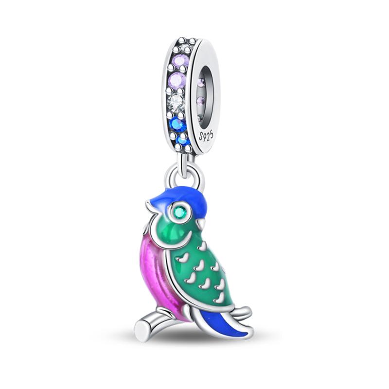 Copper Luminous Butterfly Blue Whale Elk Firefly Charm Chameleon Pendant Fits Genuine Bracelet DoItYourself Birthday Jewellery