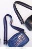 [Salond Alphard] Wide Shoulder Strap for Bags, Thick Nylon, Replacement, Single Item, Men's and Women's, Stylish, Glittery, Approx. 4cm Wide,