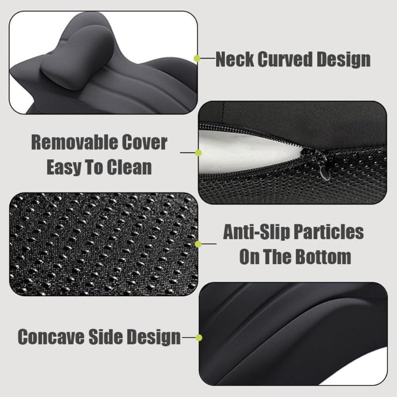 Sitting Lying Waist Relaxation Pillows Memory Foam Couples Butt Cushion Adults Chair Backrest Lumbar Support Cushion