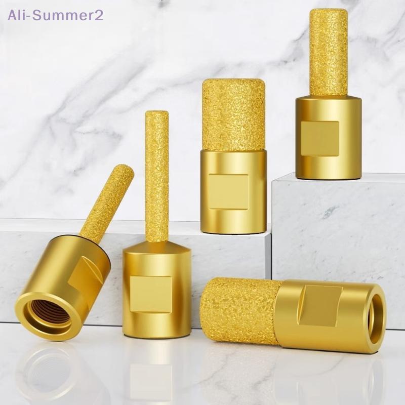 {Summer2}6/10/15mm Round Shank Vacuum Brazed Burr Rotary Grinding Head Edges Trimming And Grooving Tool For Angle Grinder