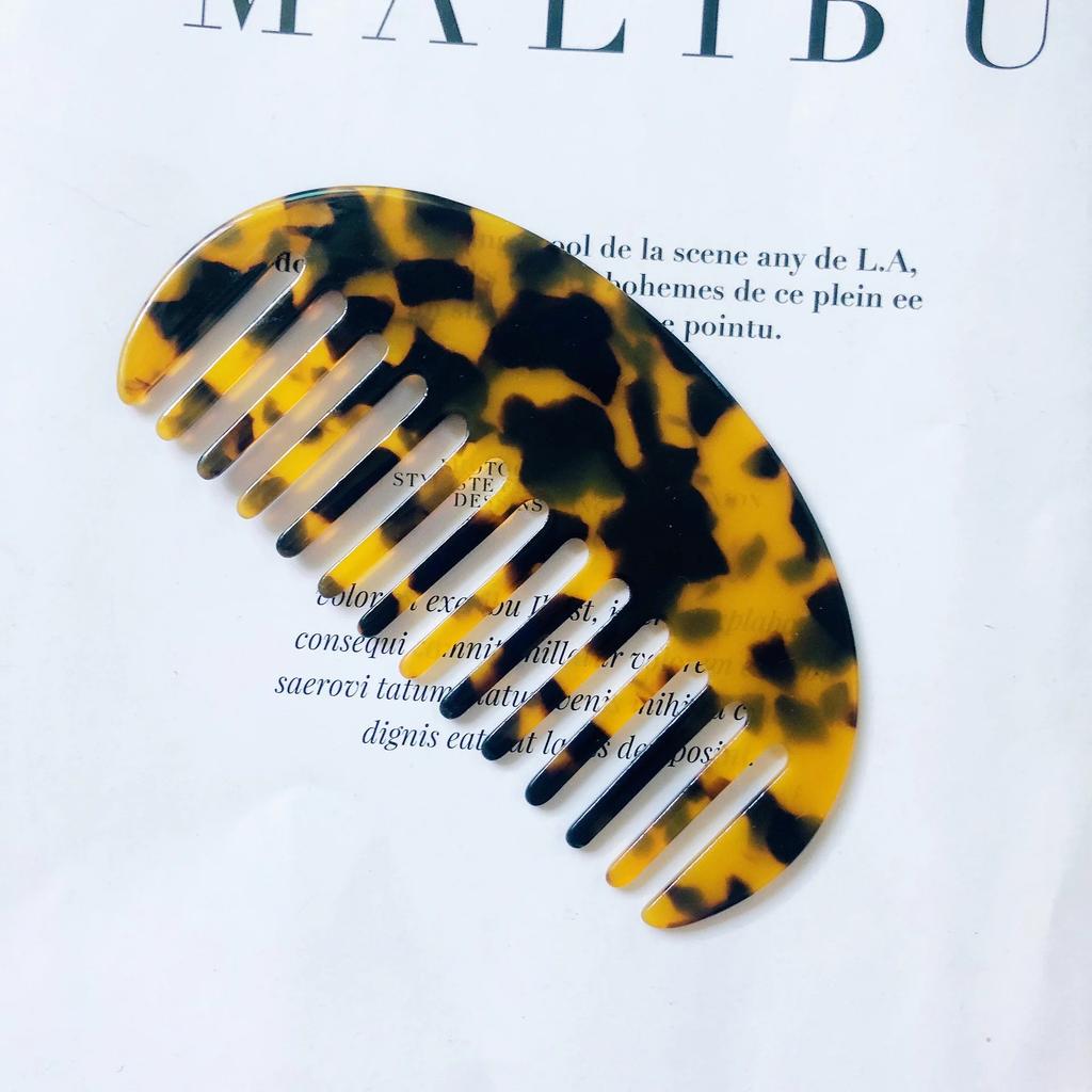 Pettini per capelli in acetato a denti larghi Antistatici Spazzola per capelli da massaggio Parrucchiere Colorato Salone di acconciatura Styling Accessori da viaggio