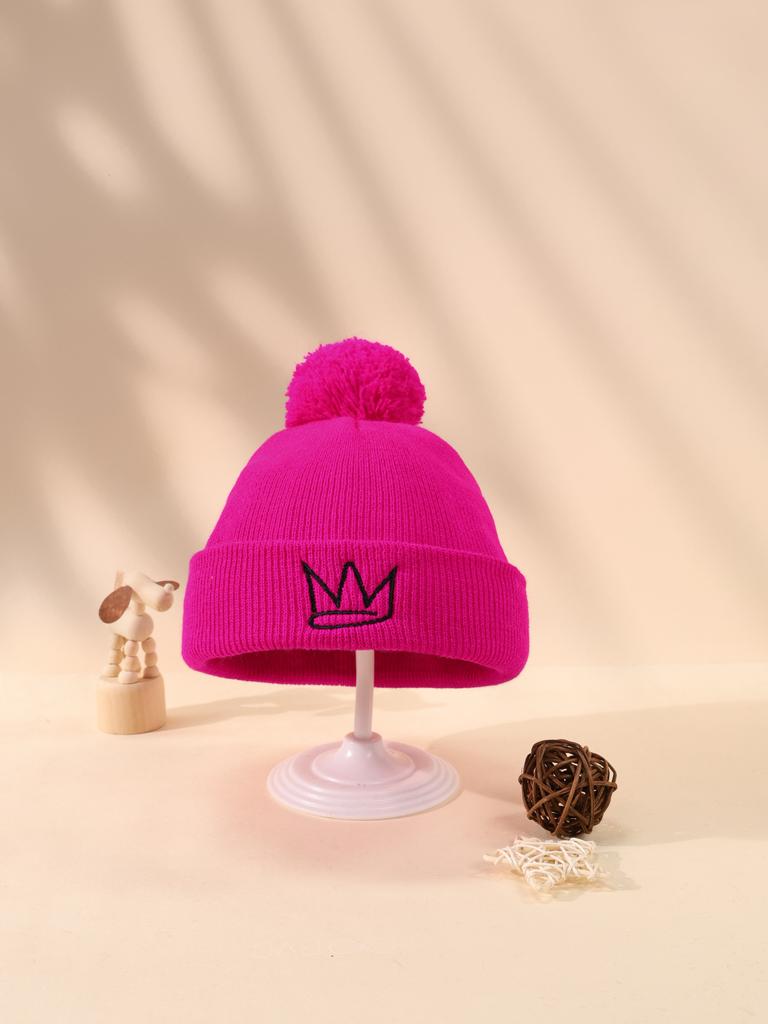 Autumn And Winter Knitted Hat, Letter Nyc Pullover Hat, Men'S And Women'S Versatile Simple Wool Hat, Cold-Proof And Warm Knitted Hat