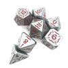 7Pcs Digital Number Multi-faceted For Kid/Adult Toys/Games Zinc Alloy Dice