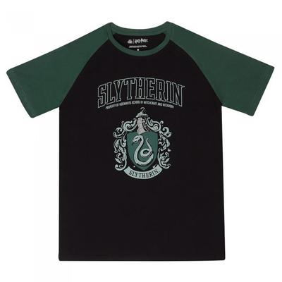 HARRY POTTER Unisex Erwachsenen Slytherin Raglan T-Shirt