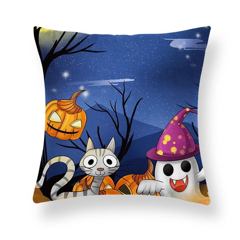 Ghost Festival Pillowcase Peach Skin Fleece Home Sofa Pillow Cushion Halloween Party Props Pillowcase Source Manufacturers