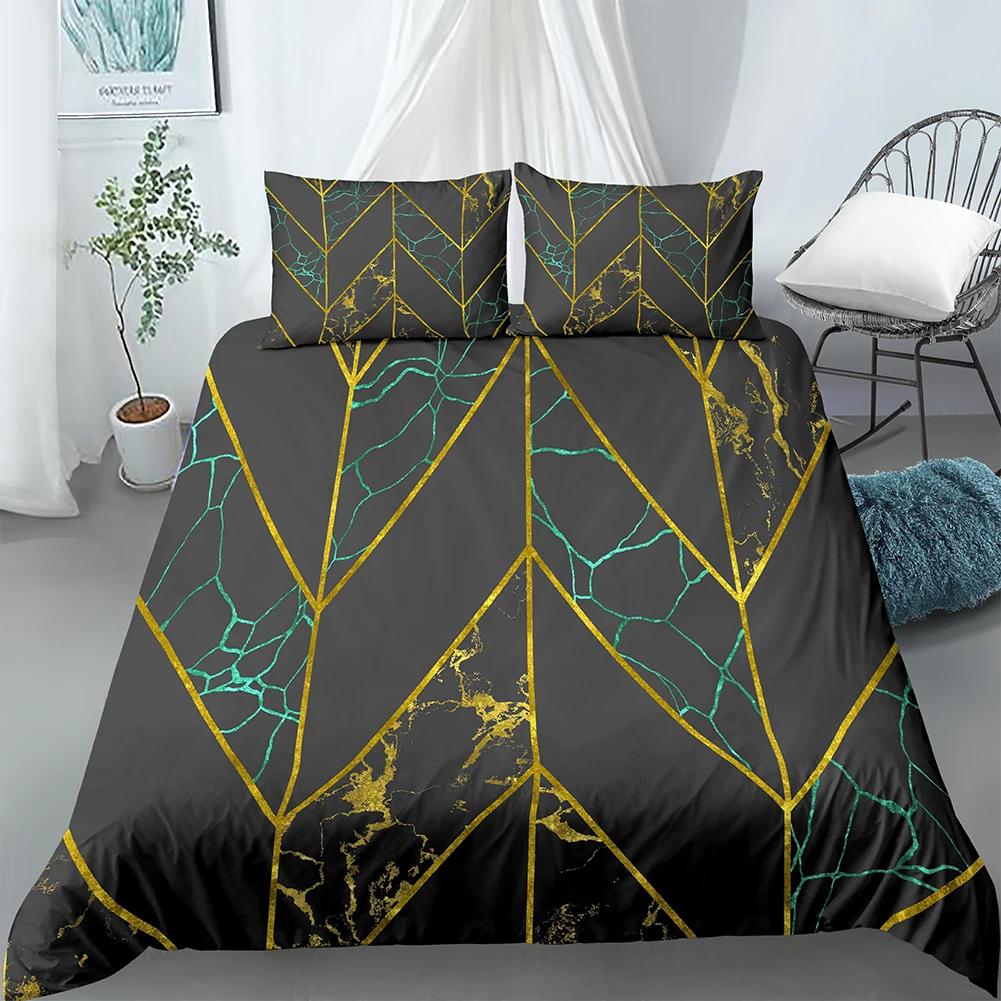 Grey And Yellow Duvet Cover Set Geometric Vintage 60S Home Pattern Inspired Herringbone Zig Zag Lines Decorative 3 Piece Adults